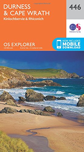 OS Explorer map cover for Durness and Cape Wrath, Scotland.