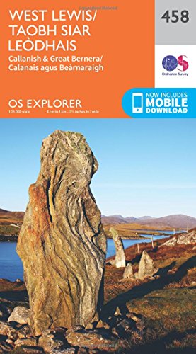Ordnance Survey Explorer map cover featuring a rocky landscape.