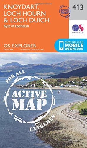 Outdoor map cover showing Scottish lochs, mountains, and coastal scenery.