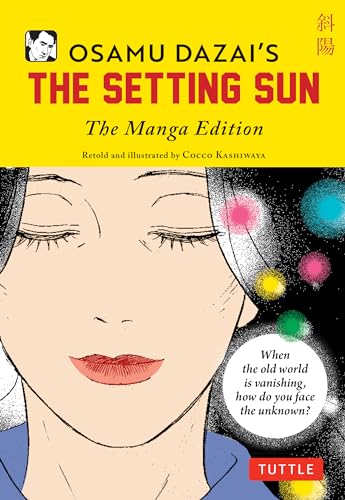 Manga cover for Osamu Dazai’s “The Setting Sun” featuring a woman’s face.