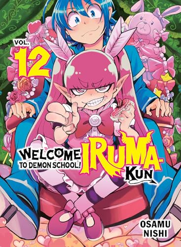 Manga volume 12 cover featuring Iruma-kun surrounded by pink, whimsical characters.