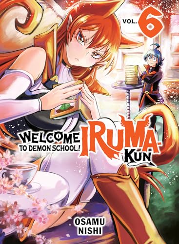 Manga cover featuring a fox-eared woman reading with Iruma in the background.