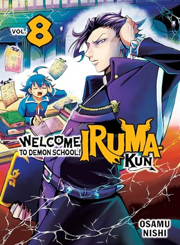 Manga cover featuring a purple-haired character in the foreground and Iruma in background.