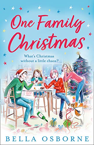Book cover depicting a family gathered around a chaotic Christmas dinner.