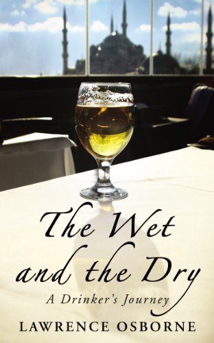 Book cover with a glass of beer and a distant mosque.