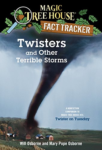 Book cover depicting a dark tornado over a rural landscape.