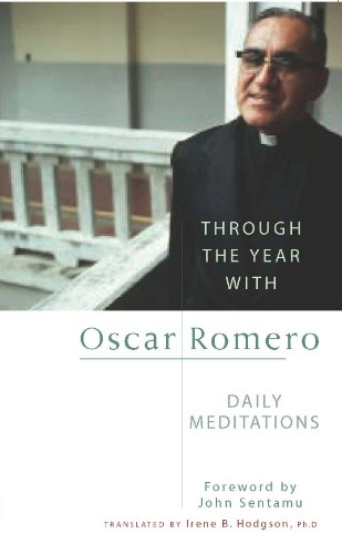 Book cover featuring a portrait of Oscar Romero with the title and author details.
