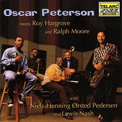 CD cover featuring four jazz musicians and a piano in a studio.