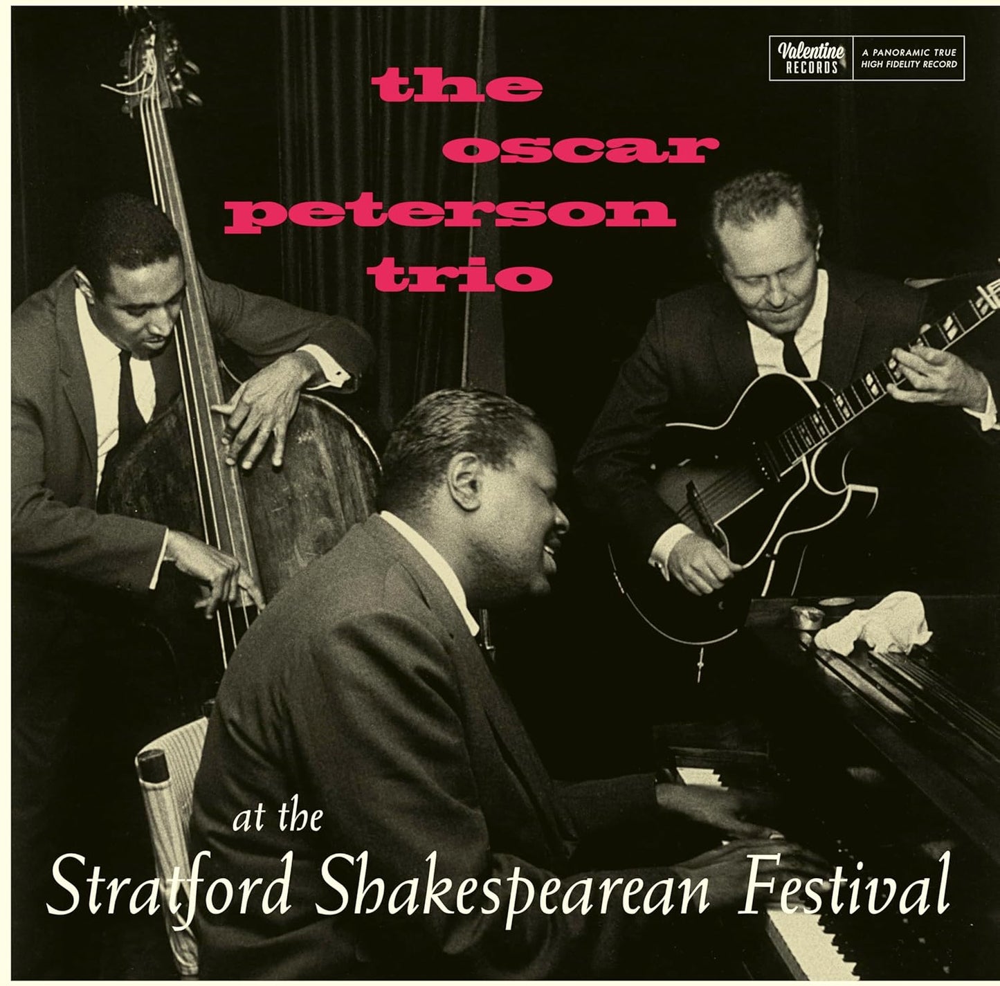 Vintage album cover featuring the Oscar Peterson Trio performing jazz music.