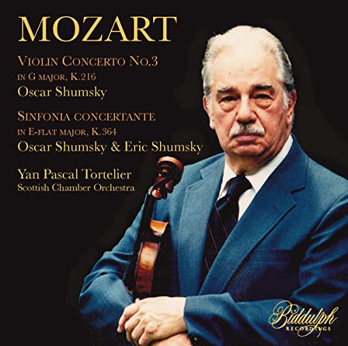 CD cover featuring violinist Oscar Shumsky holding a violin.