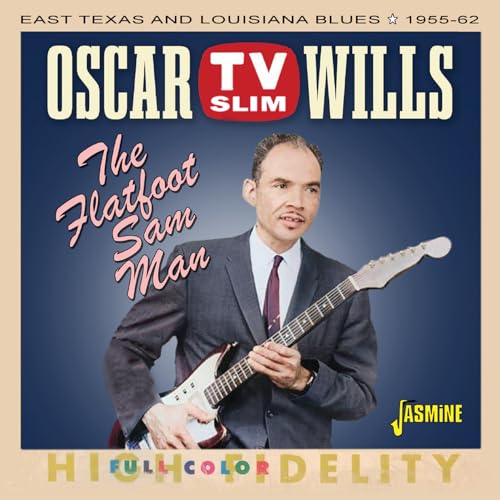 CD cover featuring Oscar "TV Slim" Wills with a guitar.