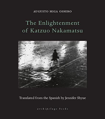Book cover with title and a blurry image of a person walking in rain.