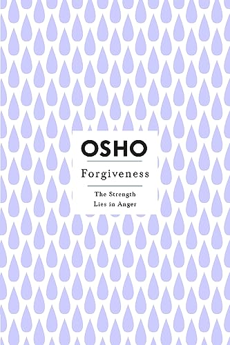 Book cover with light purple raindrop pattern and white center text box reading Osho Forgiveness.