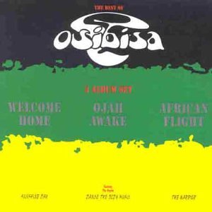 Osibisa The Best Of album cover with black, green, and yellow horizontal color bands.