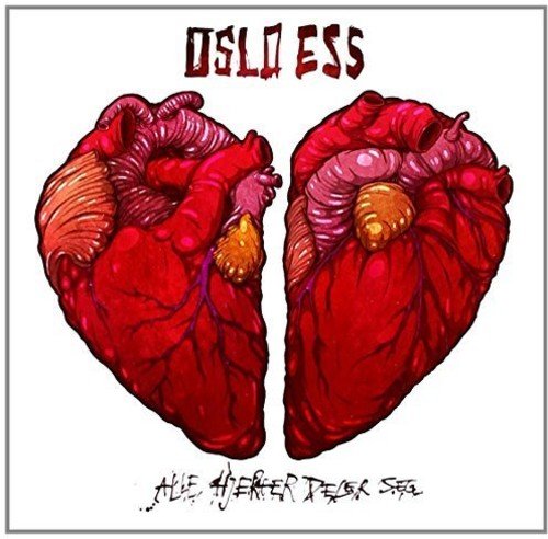 CD cover: two detailed, red anatomical hearts split down the middle.