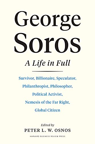 Book cover for "George Soros: A Life In Full" with bold text.
