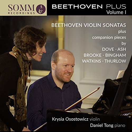CD cover featuring two musicians, a violinist and a pianist, performing together.