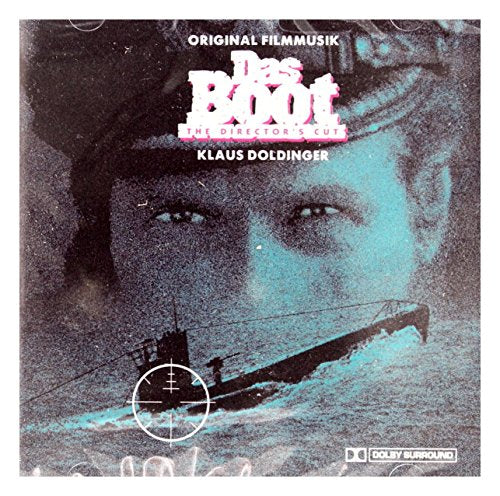 CD cover for "Das Boot" soundtrack featuring a submarine and a face.