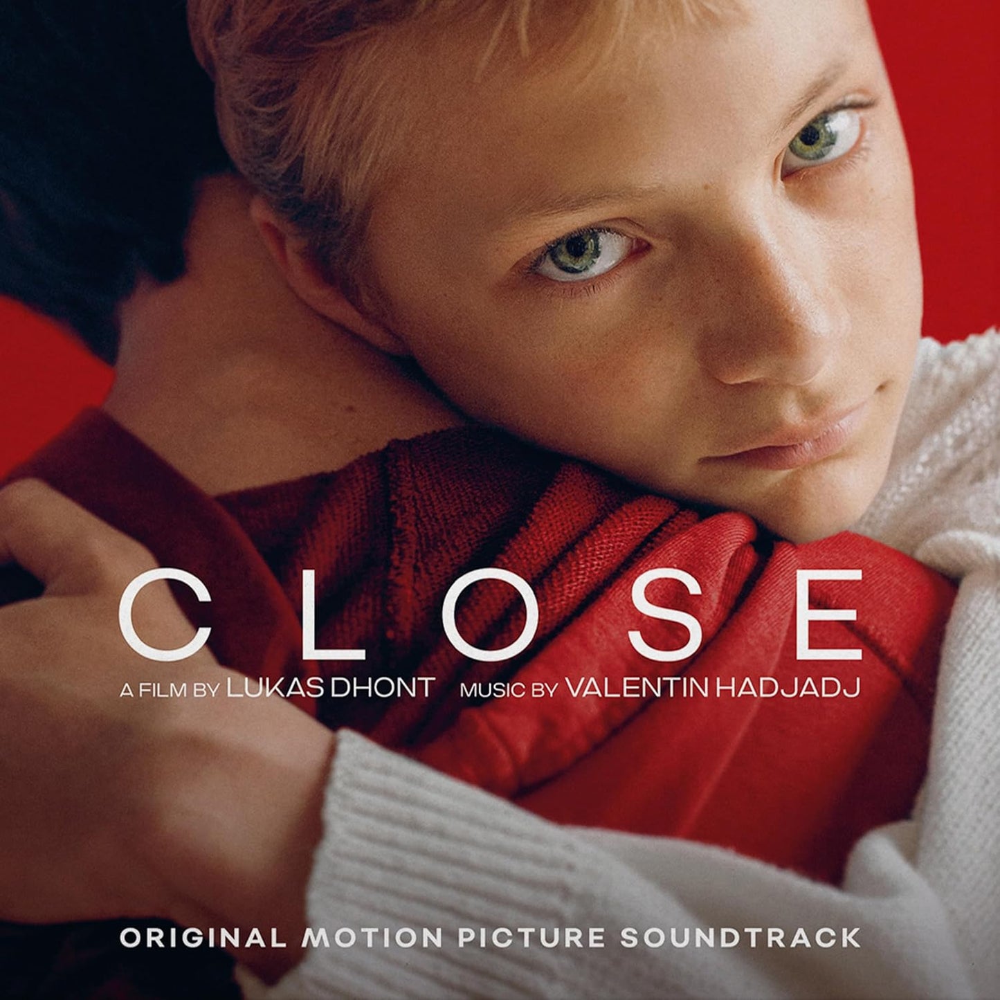 Close film soundtrack cover with a close-up of a person’s eye and text.