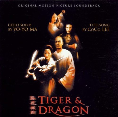 CD cover for “Crouching Tiger, Hidden Dragon” featuring film characters.