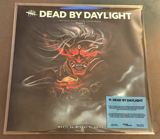 “Dead by Daylight” Volume 4 vinyl record with a red Oni mask cover.