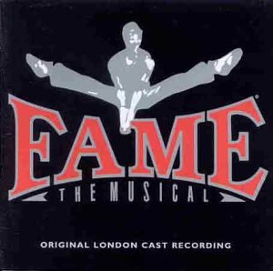 CD cover for "Fame The Musical" with a dancer silhouette.