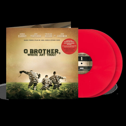 O Brother, Where Art Thou? soundtrack gatefold jacket with two solid red vinyl records.