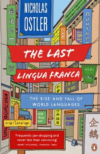 Book cover with colorful street signs and the title "The Last Lingua Franca".