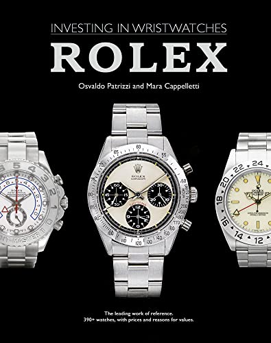 Book cover featuring three silver Rolex wristwatches against a black background.