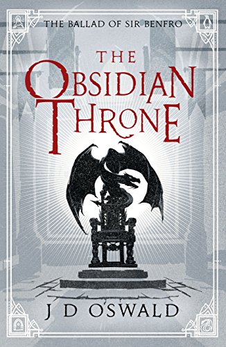 Book cover: "The Obsidian Throne" featuring a dragon on a stone throne.