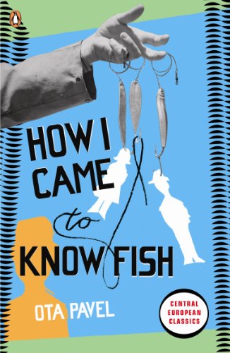 Book cover: hand holding fish silhouettes over blue and orange background.