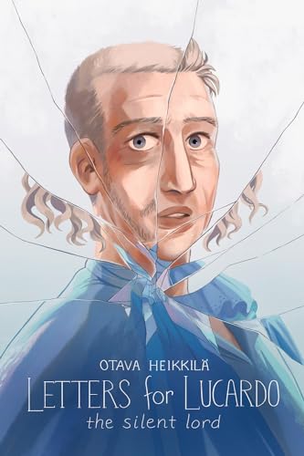 Book cover featuring a man’s face fractured by cracked lines.