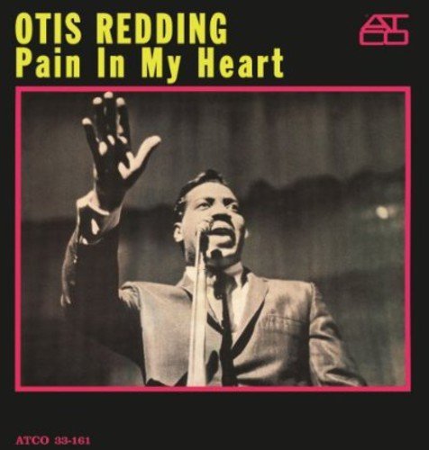 "Otis Redding album cover featuring a man singing into a microphone, black and white."