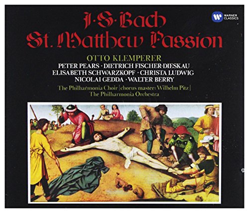 CD cover for Bach’s St. Matthew Passion conducted by Otto Klemperer.