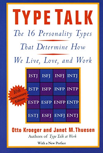 Book cover with title “Type Talk” and a grid of personality type codes.