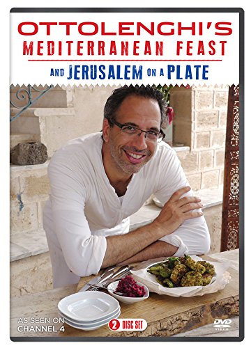 DVD cover featuring chef Yotam Ottolenghi with Mediterranean food.
