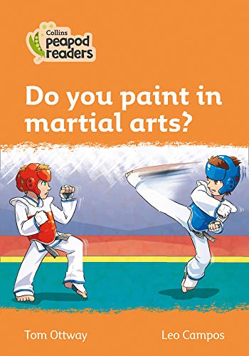 Book cover: two children in martial arts uniforms practicing kicks.
