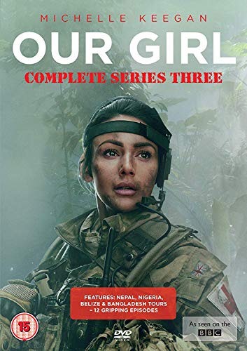 DVD cover for "Our Girl" series three, featuring Michelle Keegan.