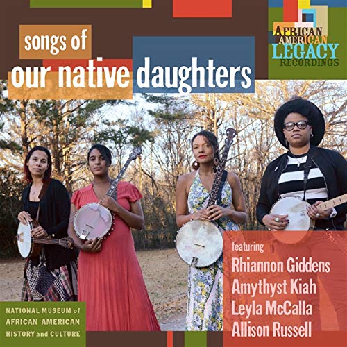 Vinyl album cover featuring four Black women with banjos and guitars.