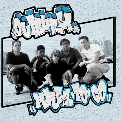 Vinyl album cover for Ourburst’s “Miles To Go” featuring a band photo.
