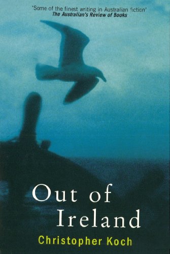 Book cover: "Out of Ireland" by Christopher Koch, with a seagull in flight.