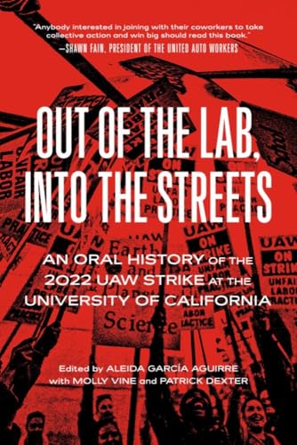 Book cover depicting a protest with text about the 2022 UAW strike.