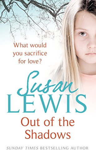 Book cover: "Out of the Shadows" by Susan Lewis, featuring a woman’s face.