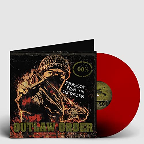 Vinyl record and sleeve featuring a masked figure with a weapon.