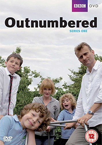DVD cover for "Outnumbered" Series 1, featuring a family outdoors.