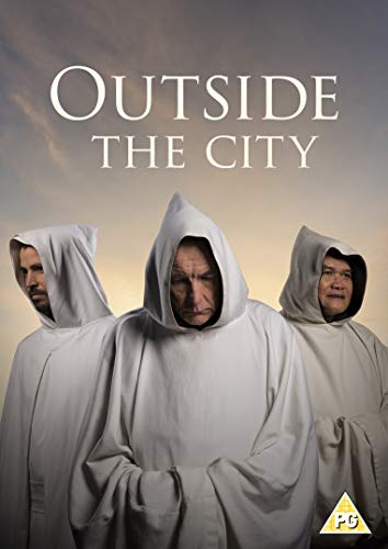 DVD cover for “Outside The City” featuring three hooded figures.