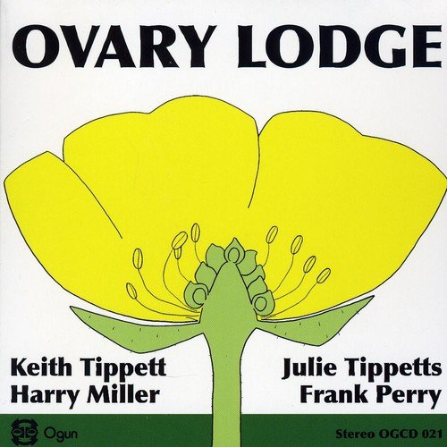 CD cover: yellow flower illustration with text "Ovary Lodge" and artist names.