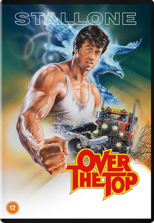 Sylvester Stallone on DVD cover for the action film "Over the Top.