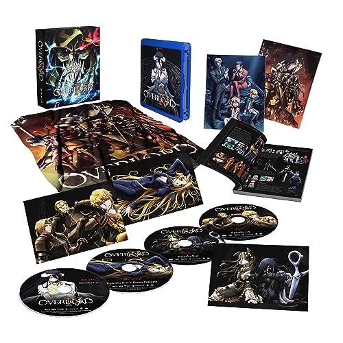 Overlord IV" Blu-ray box set with discs, artwork, and character illustrations.