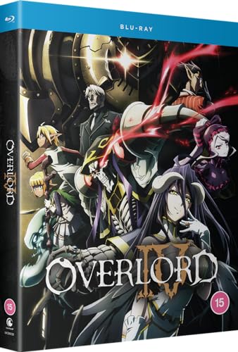 Overlord IV" Blu-ray case featuring anime characters and a dark, ornate design.